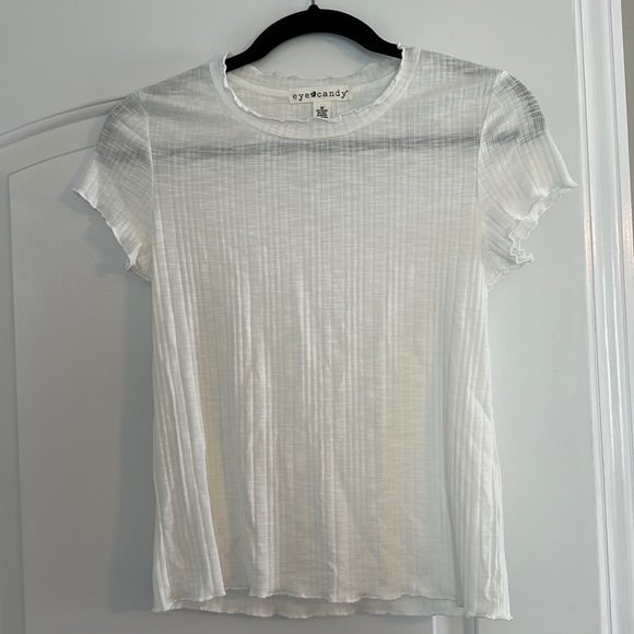 NWOT eye candy | basic white tee - Picture 1 of 4